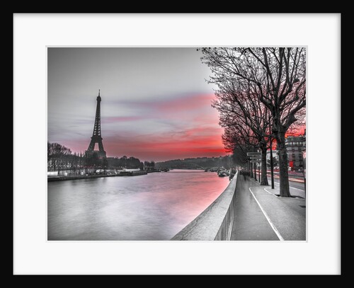 River Seine and Eiffel tower by Assaf Frank